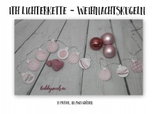 Stickserie - ITH Lichterkette Weihnachtskugeln